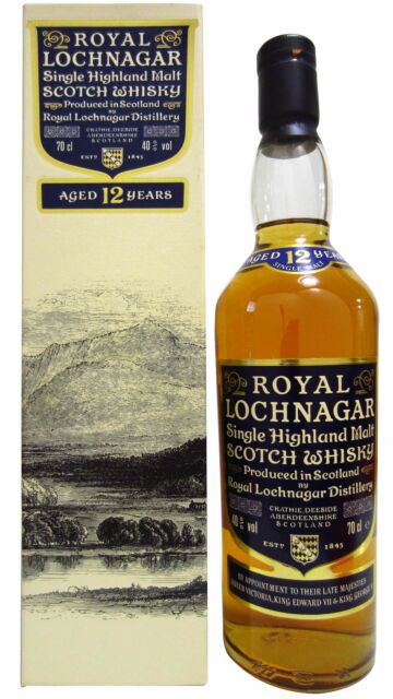 Royal Lochnagar - Highland Single Malt Scotch 12 year old Whisky (1990's Bottling)