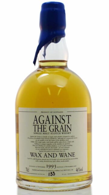 Against The Grain - Wax and Wane 1993 13 year old Whisky