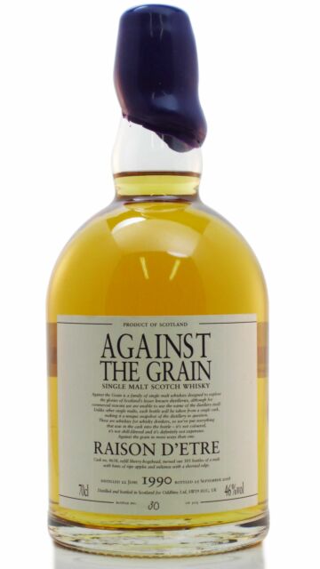 Against The Grain - Raison D'etre 1990 18 year old Whisky