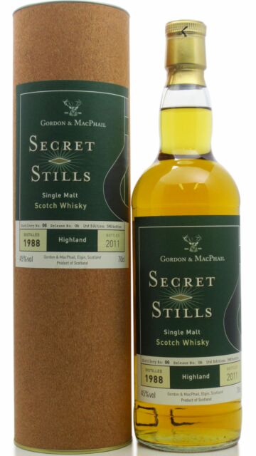 Undisclosed Highlands - Secret Stills 1988 23 year old Whisky