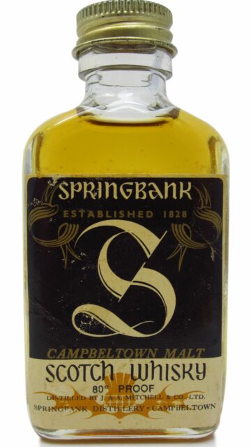 Springbank - Campbeltown Single Malt Scotch Whisky Miniature (Old Bottling)
