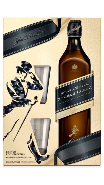 Johnnie Walker - Double Black Blended Scotch Whisky Glass Pack