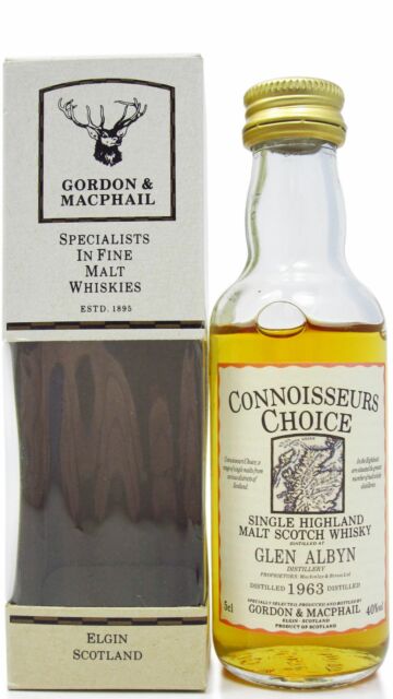Glen Albyn (silent) - Connoisseurs Choice Single Malt Scotch 1963 Whisky Miniature