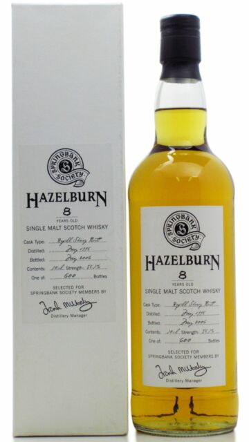 Hazelburn - Springbank Society 1st Edition Single Malt Scotch 1998 8 year old Whisky