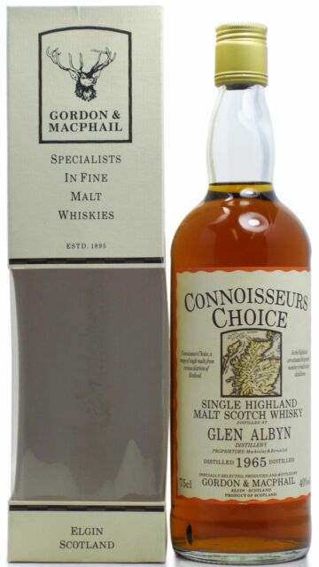 Glen Albyn (silent) - Connoisseurs Choice Single Malt Scotch 1965 Whisky