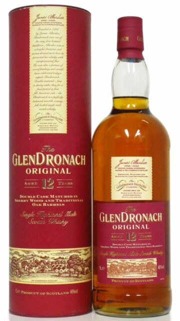 Glendronach - Original Double Cask Matured 12 year old Whisky (Old Bottling) (1 Litre)