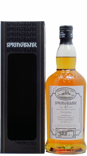 Springbank - Decommissioning HMS Campbeltown Single Malt Scotch 2001 10 year old Whisky