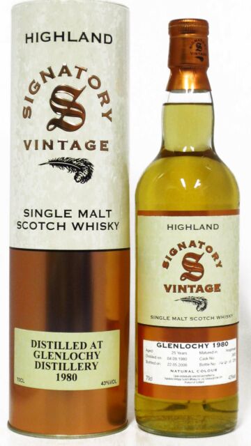 Glenlochy (silent) - Signatory Vintage Single Malt Scotch 1980 25 year old Whisky