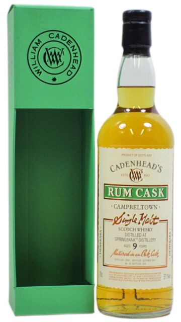 Springbank - Rum Cask Campbeltown Single Malt Scotch 2001 9 year old Whisky