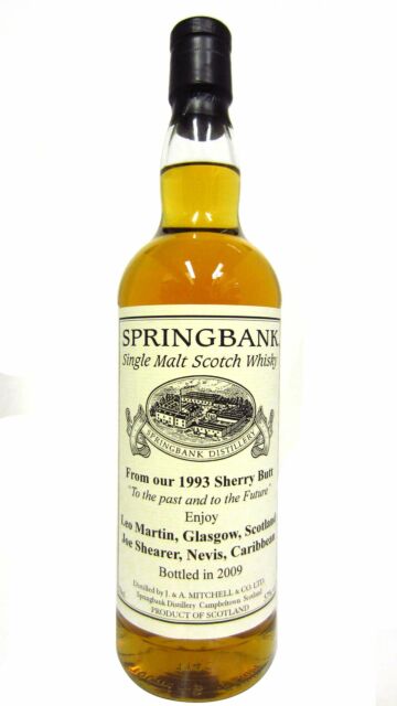 Springbank - Leo Martin & Joe Shearer Campbeltown Single Malt Scotch 1993 16 year old Whisky
