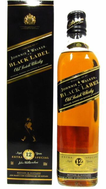 Johnnie Walker - Black Label Blended Scotch 12 year old Whisky (50cl)