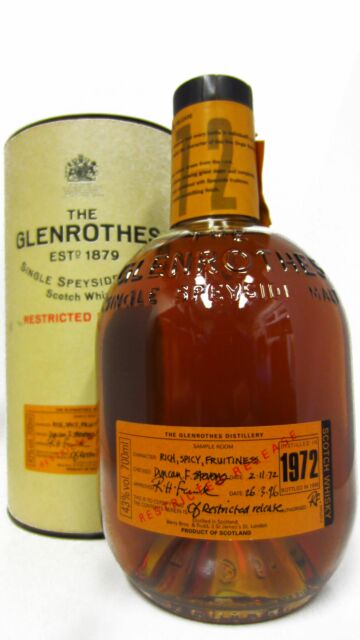 Glenrothes - Restricted Release Speyside Single Malt Scotch 1972 23 year old Whisky