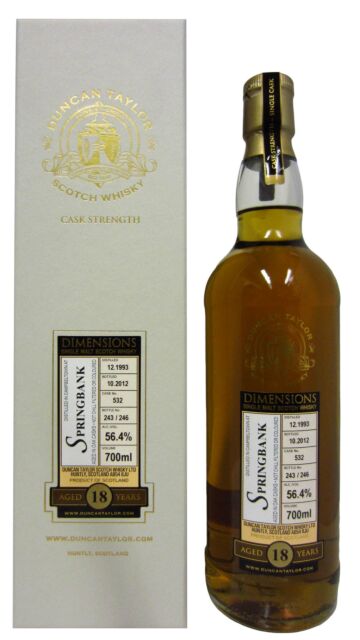 Springbank - Duncan Taylor Single Cask #532 1993 18 year old Whisky