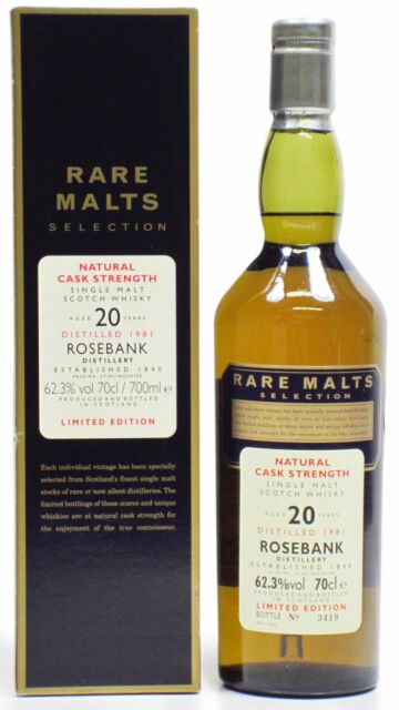 Rosebank (silent) - Rare Malts Selection Single Malt Scotch 1981 20 year old Whisky