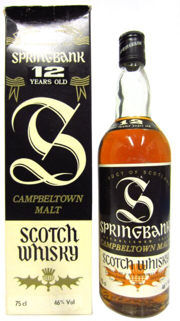 Springbank - Single Malt Scotch 12 year old Whisky (1990's Bottling)