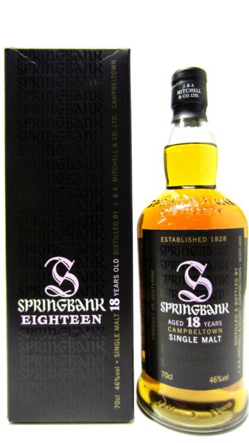 Springbank - Campbeltown Single Malt Scotch 18 year old Whisky (Old Bottling)