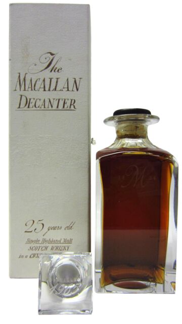 The Macallan - Tudor Crystal Decanter Single Malt Scotch 1965 25 year old Whisky