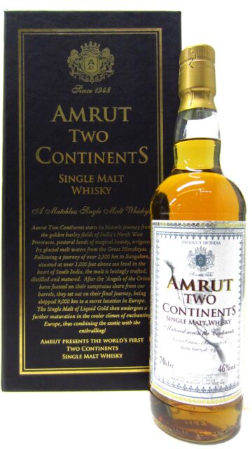 Amrut - Two Continents 1st Edition Indian Single Malt Whisky