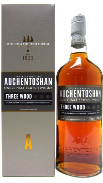 Auchentoshan - Three Wood Lowland Single Malt Scotch Whisky (Old Bottling)