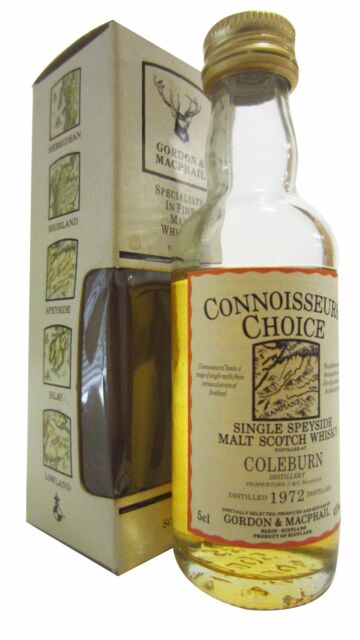 Coleburn (silent) - Connoisseurs Choice Single Malt Scotch 1972 Whisky Miniature