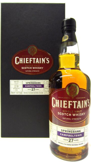 Springbank - Chieftain's Single Cask #3528 1975 27 year old Whisky