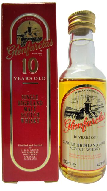 Glenfarclas - Single Highland Malt 10 year old Whisky Miniature