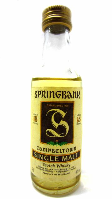 Springbank - Campbeltown Single Malt 15 year old Whisky Miniature
