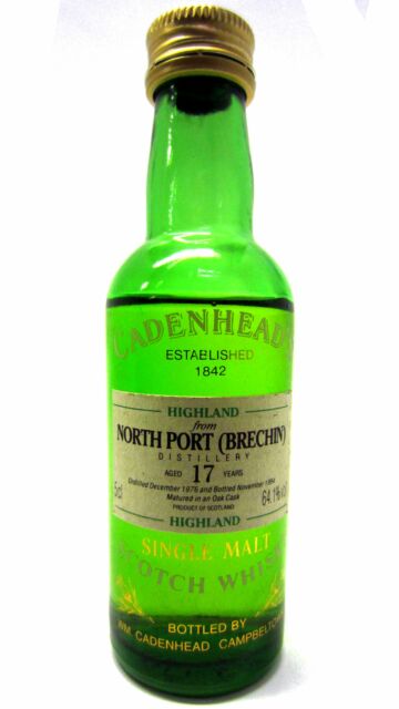 North Port (silent) - Cadenhead's Single Malt Scotch 1976 17 year old Whisky Miniature