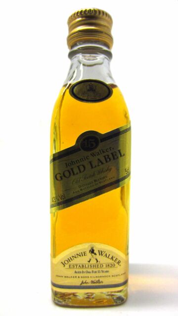 Johnnie Walker - Gold Label Blended Scotch Whisky Miniature