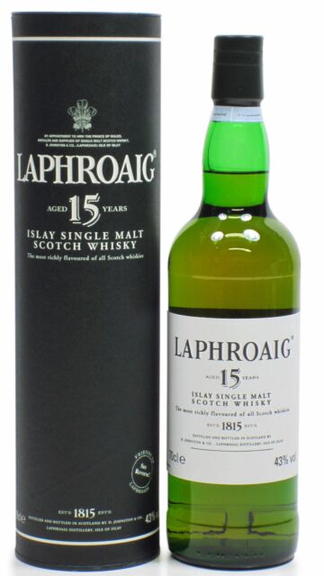 Laphroaig - Islay Single Malt Scotch 15 year old Whisky (Old Bottling)
