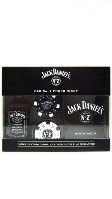 Jack Daniel's - Old No. 7 Tennessee Whiskey Miniature & Poker Gift Pack
