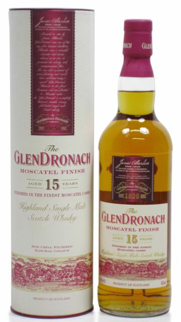Glendronach - Moscatel Finish Highland Single Malt Scotch 15 year old Whisky