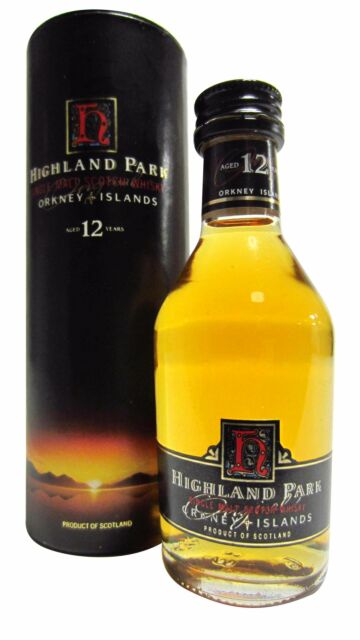 Highland Park - Single Malt Scotch 12 year old Whisky Miniature