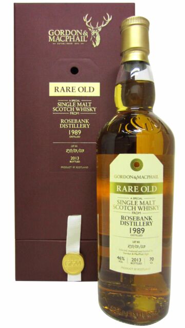 Rosebank (silent) - Gordon & MacPhail Rare Old Single Malt Scotch 1989 24 year old Whisky