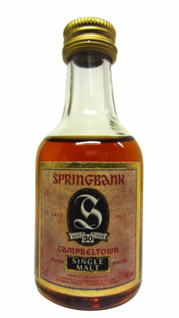 Springbank - Campbeltown Single Malt Scotch 30 year old Whisky Miniature
