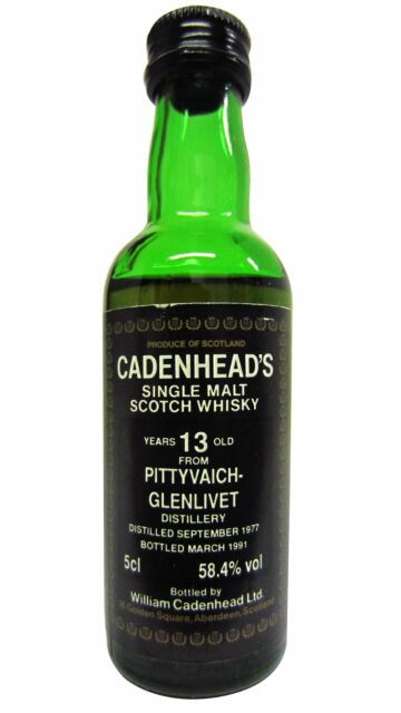 Pittyvaich (silent) - Cadenhead's Single Malt Scotch 1977 13 year old Whisky Miniature
