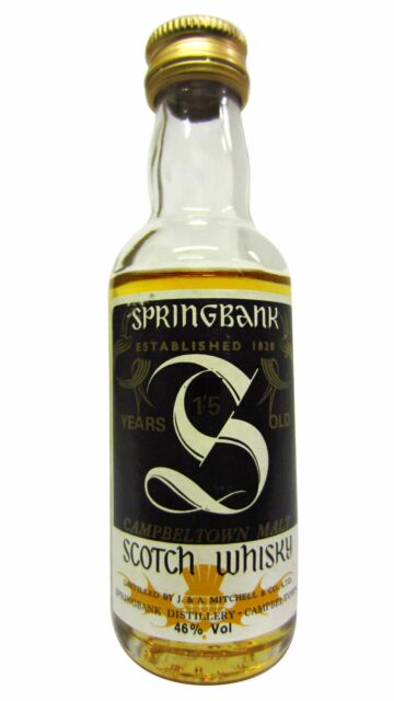 Springbank - Campbeltown Single Malt 15 year old Whisky Miniature