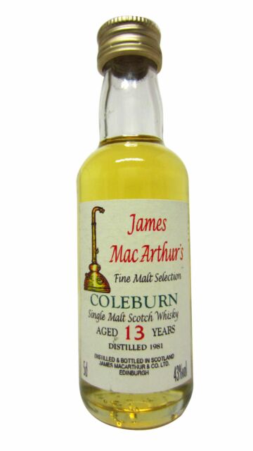 Coleburn (silent) - James MacArthur Fine Malt 1981 13 year old Whisky Miniature