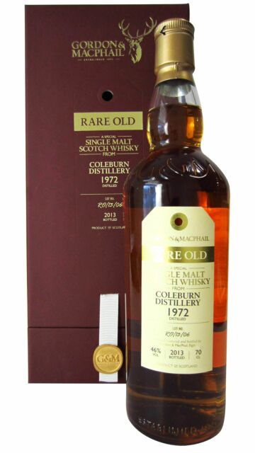 Coleburn (silent) - Gordon & MacPhail Rare Old Single Malt Scotch 1972 41 year old Whisky