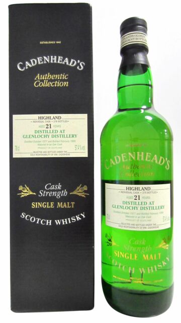Glenlochy (silent) - Cadenhead's Authentic Collection Single Malt Scotch 1977 21 year old Whisky