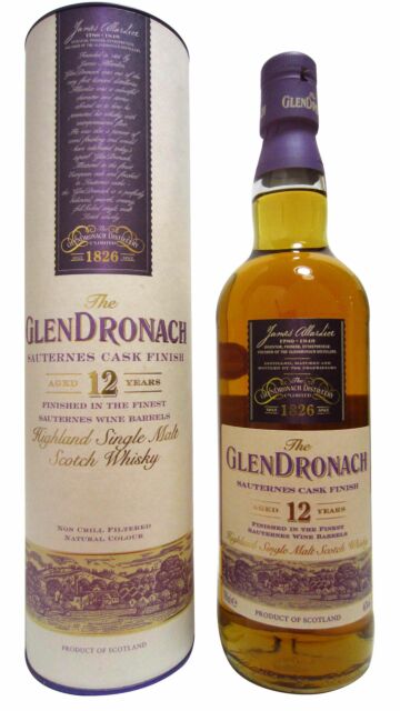 Glendronach - Sauternes Cask Finish Highland Single Malt Scotch 12 year old Whisky