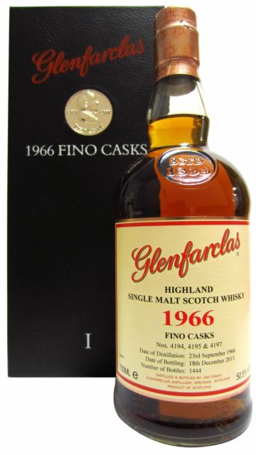 Glenfarclas - Fino Cask Vintage Highland Single Malt Scotch 1966 47 year old Whisky