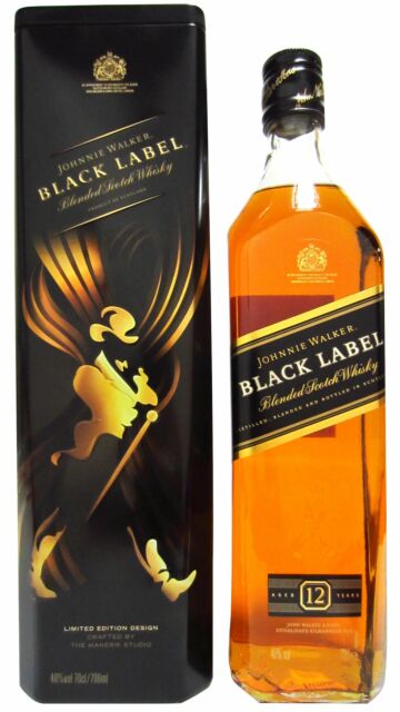 Johnnie Walker - Black Label Makerie Studio Design Blended Scotch 12 year old Whisky