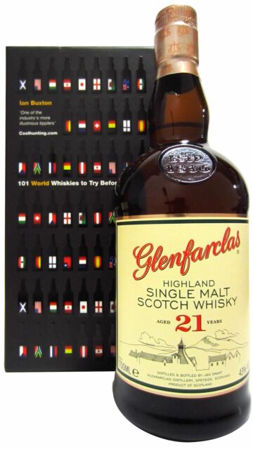 Glenfarclas - Highland Single Malt Scotch 21 year old Whisky 101 Whiskies Book Gift Pack