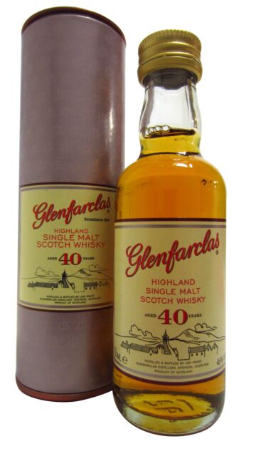 Glenfarclas - Highland Single Malt Scotch 40 year old Whisky Miniature (Old Bottling)