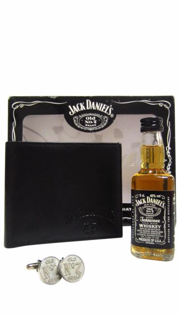 Jack Daniel's - Old No. 7 Tennessee Whiskey Wallet & Cufflinks Gift Pack