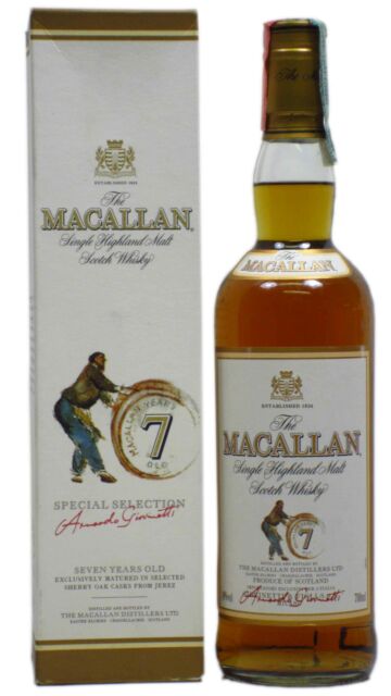 The Macallan - Armando Giovinetti Special Selection Single Malt Scotch 7 year old Whisky