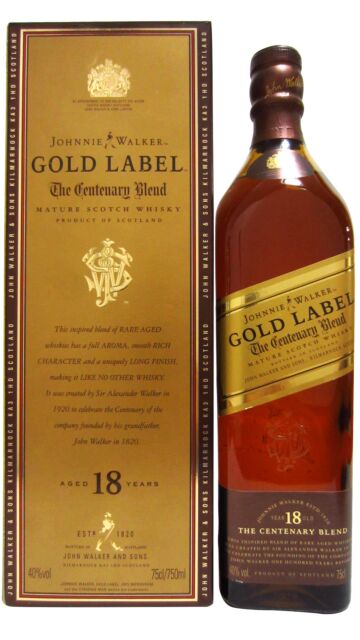 Johnnie Walker - Gold Label Centenary Blend Overseas Edition Blended Scotch 18 year old Whisky