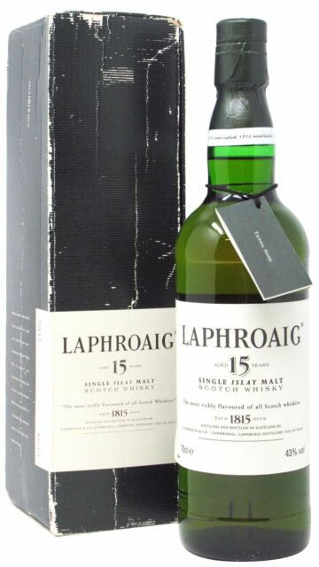 Laphroaig - Islay Single Malt Scotch 15 year old Whisky (1990's Bottling)