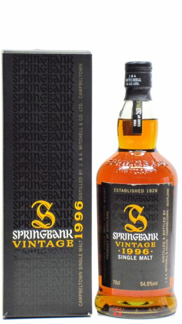 Springbank - Vintage Batch Single Cask #263 1996 12 year old Whisky